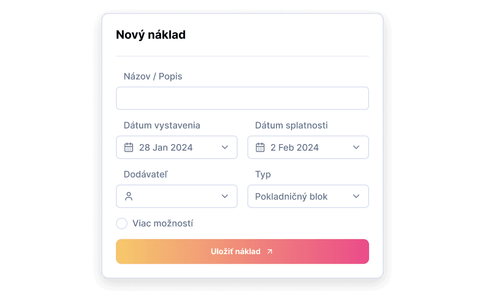 Hoďte doklad — Golu vyplní údaje